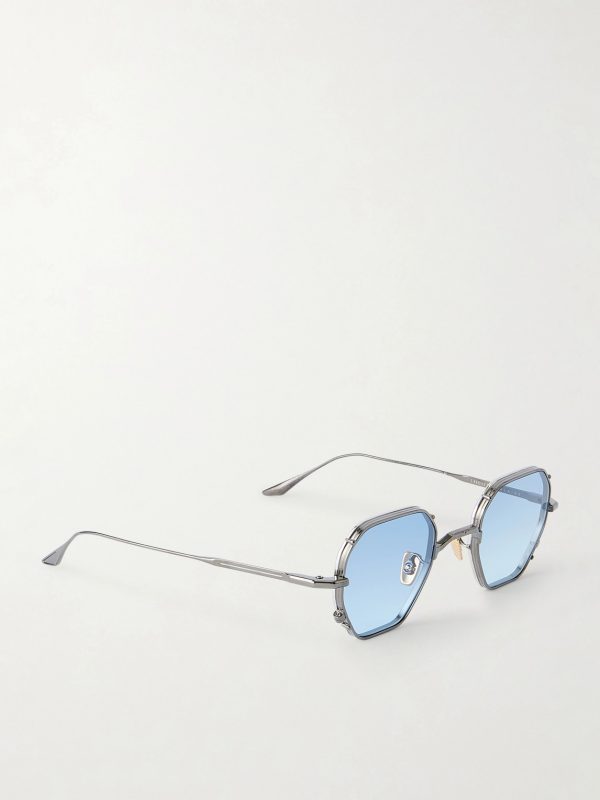 Verlaine Round-Frame Metal Sunglasses - FR
