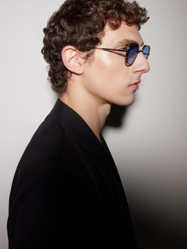 Verlaine Round-Frame Metal Sunglasses - OU