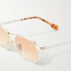 Beckett D-Frame Titanium and Acetate Sunglasses - CU Beckett D-Frame Titanium and Acetate Sunglasses - CU