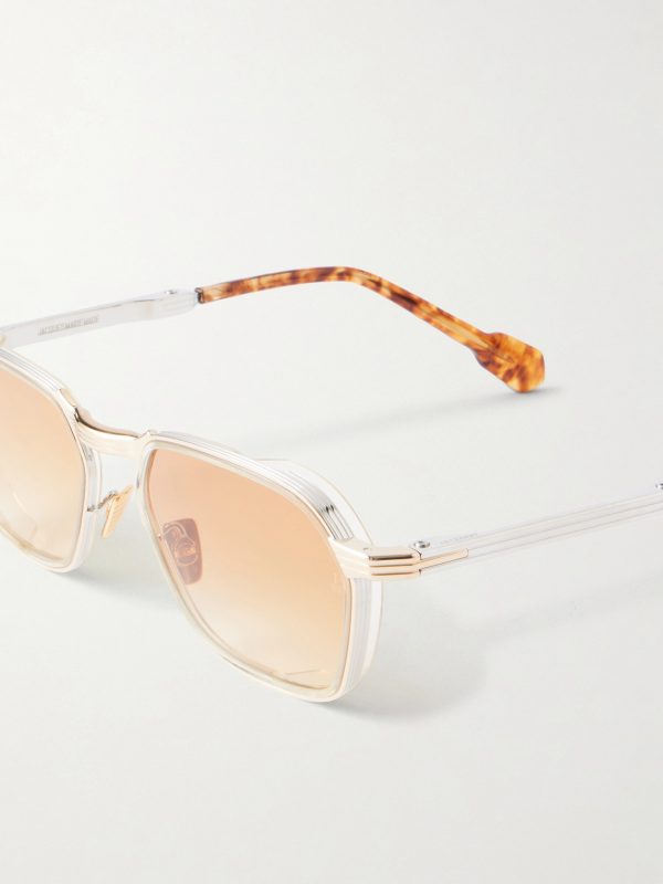 Beckett D-Frame Titanium and Acetate Sunglasses - CU Beckett D-Frame Titanium and Acetate Sunglasses - CU
