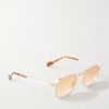 Beckett D-Frame Titanium and Acetate Sunglasses - FR Beckett D-Frame Titanium and Acetate Sunglasses - FR