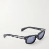 Initials Square-Frame Acetate Sunglasses - FR Initials Square-Frame Acetate Sunglasses - FR
