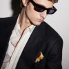 Initials Square-Frame Acetate Sunglasses - OU Initials Square-Frame Acetate Sunglasses - OU
