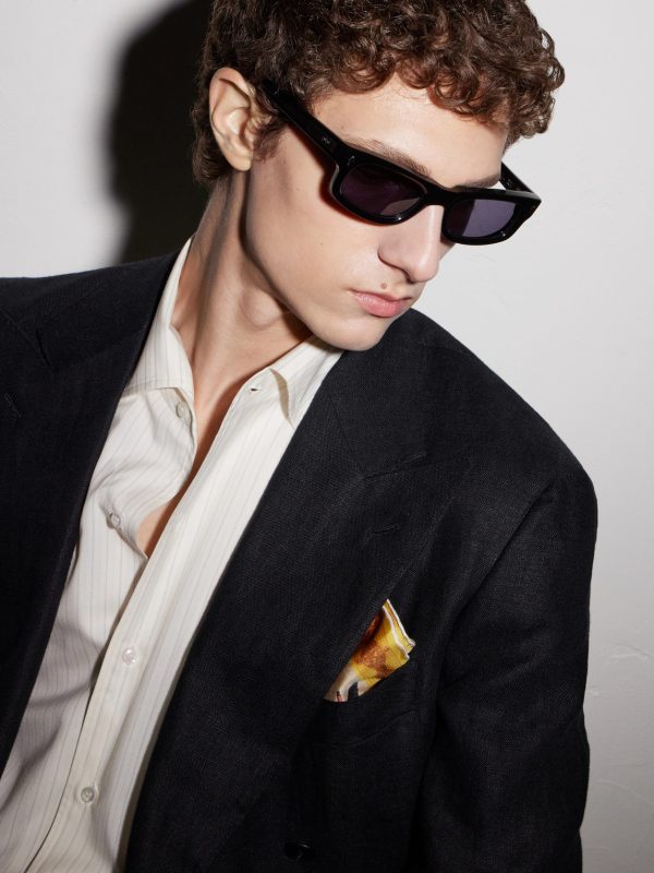 Initials Square-Frame Acetate Sunglasses - OU Initials Square-Frame Acetate Sunglasses - OU