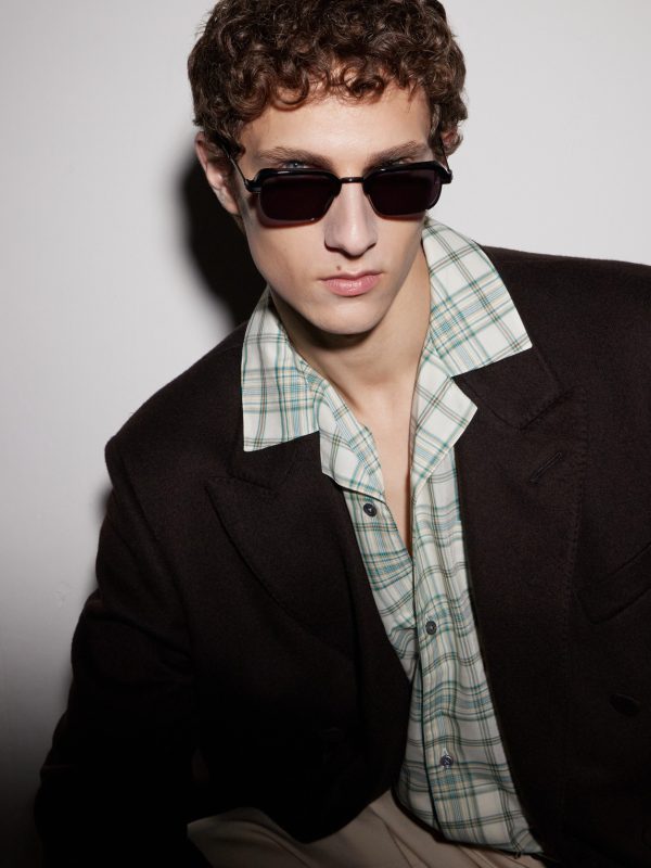 Comanche Square-Frame Titanium and Acetate Sunglasses - BK