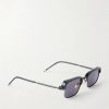Comanche Square-Frame Titanium and Acetate Sunglasses - FR