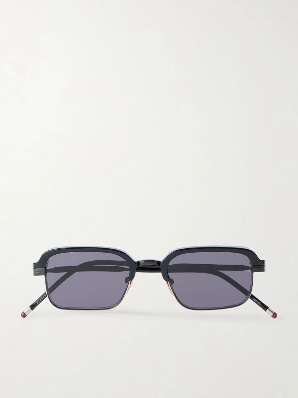 Comanche Square-Frame Titanium and Acetate Sunglasses