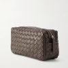 Armour 014 Woven Leather Wash Bag - BK