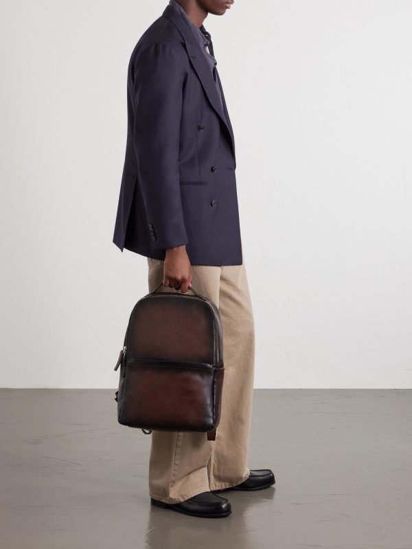 Quentin 023 Full-Grain Leather Backpack - OU Quentin 023 Full-Grain Leather Backpack - OU