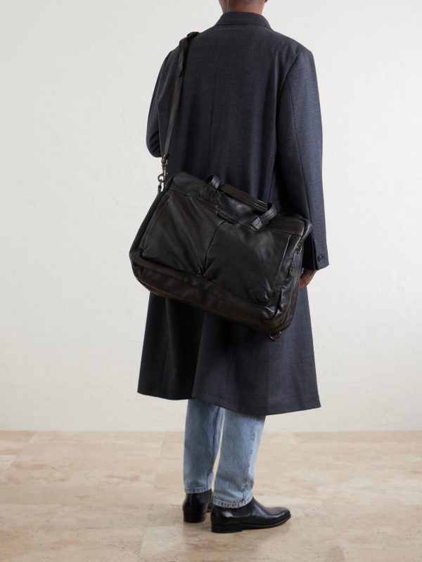 Helmet 056 Full-Grain Leather Weekend Bag - FR