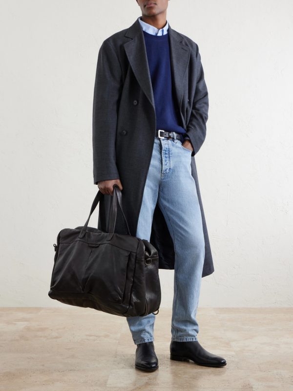 Helmet 056 Full-Grain Leather Weekend Bag - OU