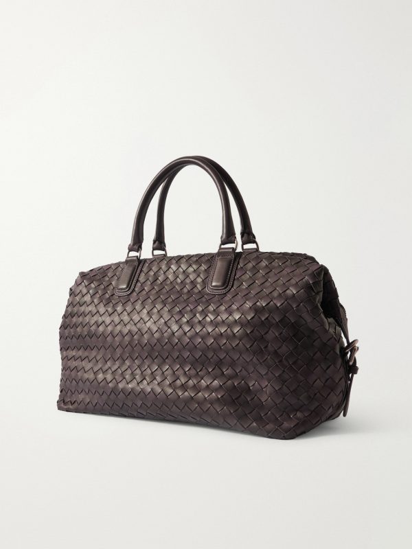 Armor/019 Woven Leather Weekend Bag - BK Armor/019 Woven Leather Weekend Bag - BK