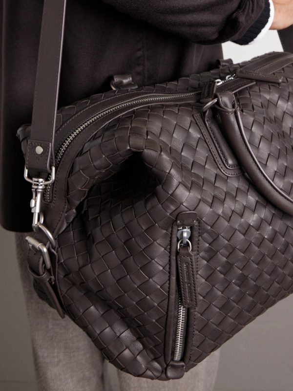 Armor/019 Woven Leather Weekend Bag - E2 Armor/019 Woven Leather Weekend Bag - E2