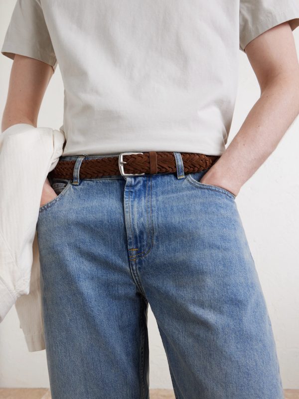 3cm Woven Suede Belt - OU 3cm Woven Suede Belt - OU