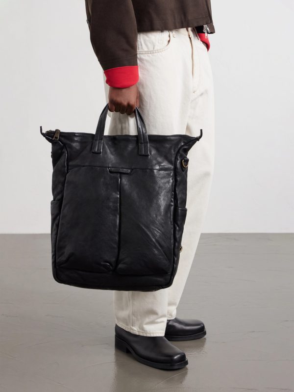 Helmet 005 Full-Grain Leather Tote Bag - E2