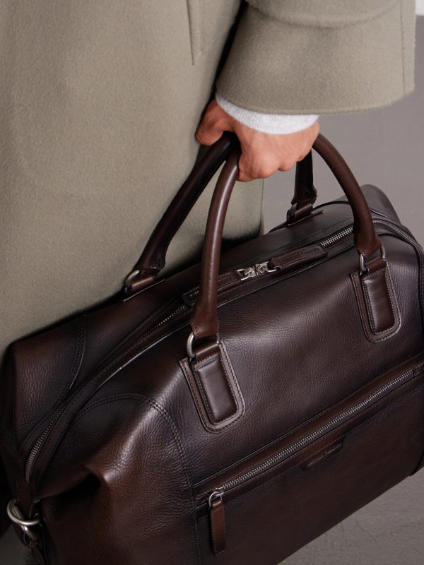 Jules006 Full-Grain Leather Weekend Bag - E2 Jules006 Full-Grain Leather Weekend Bag - E2