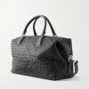 Woven Leather Weekend Bag - BK Woven Leather Weekend Bag - BK
