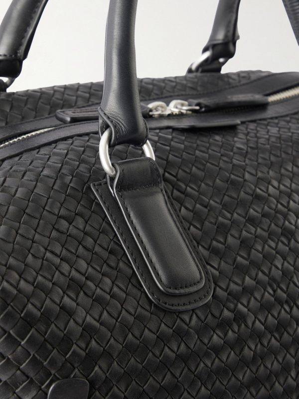 Woven Leather Weekend Bag - CU Woven Leather Weekend Bag - CU