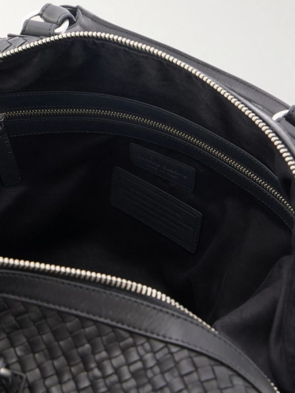 Woven Leather Weekend Bag - E1 Woven Leather Weekend Bag - E1