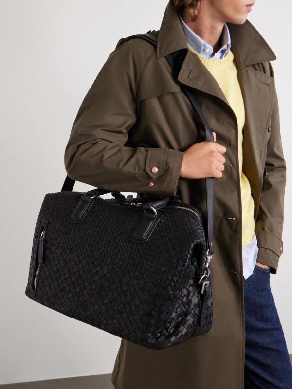 Woven Leather Weekend Bag - FR Woven Leather Weekend Bag - FR
