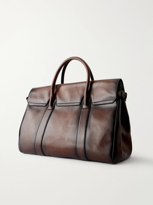 Bostonian 001 Leather Weekend Bag - BK
