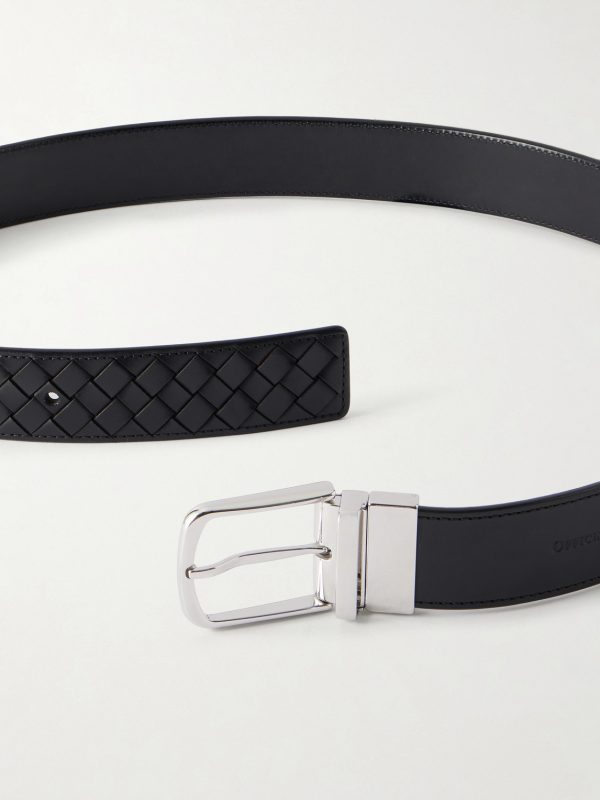 4cm Woven Leather Belt - CU