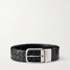 4cm Woven Leather Belt