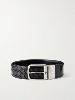 4cm Woven Leather Belt