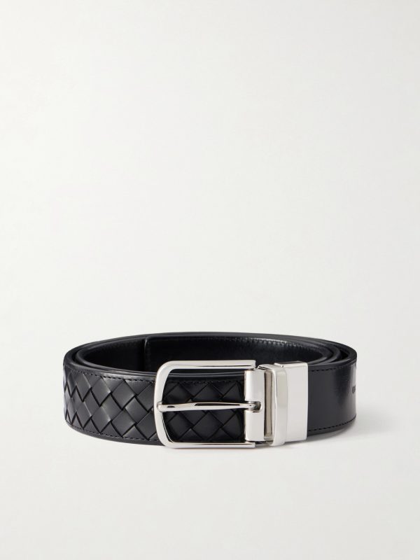 4cm Woven Leather Belt