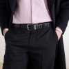 4cm Woven Leather Belt - OU