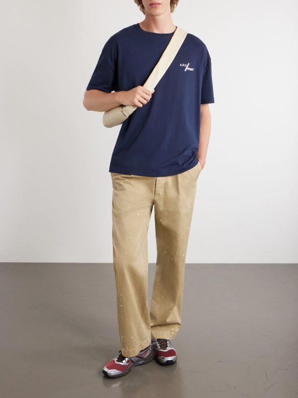 + Fragment Logo-Print Cotton-Jersey T-Shirt - OU