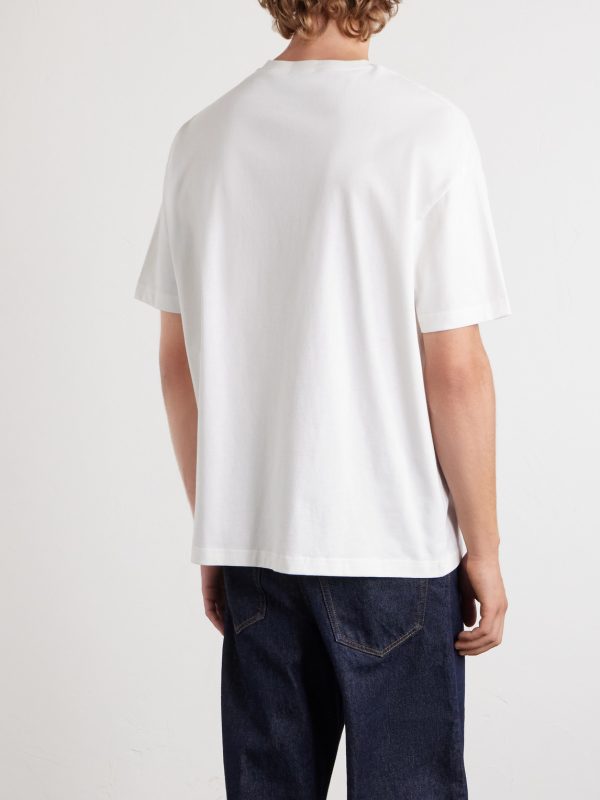 + Fragment Logo-Print Cotton-Jersey T-Shirt - BK + Fragment Logo-Print Cotton-Jersey T-Shirt - BK