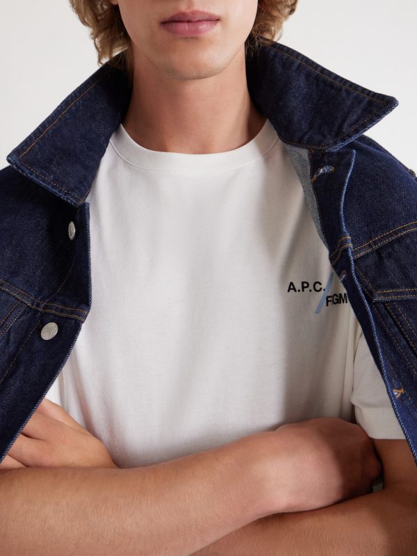 + Fragment Logo-Print Cotton-Jersey T-Shirt - CU + Fragment Logo-Print Cotton-Jersey T-Shirt - CU