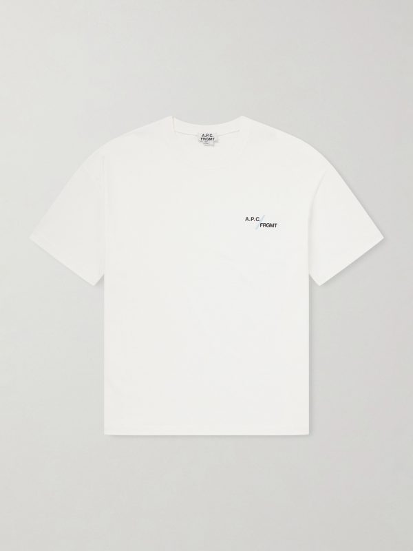 + Fragment Logo-Print Cotton-Jersey T-Shirt + Fragment Logo-Print Cotton-Jersey T-Shirt