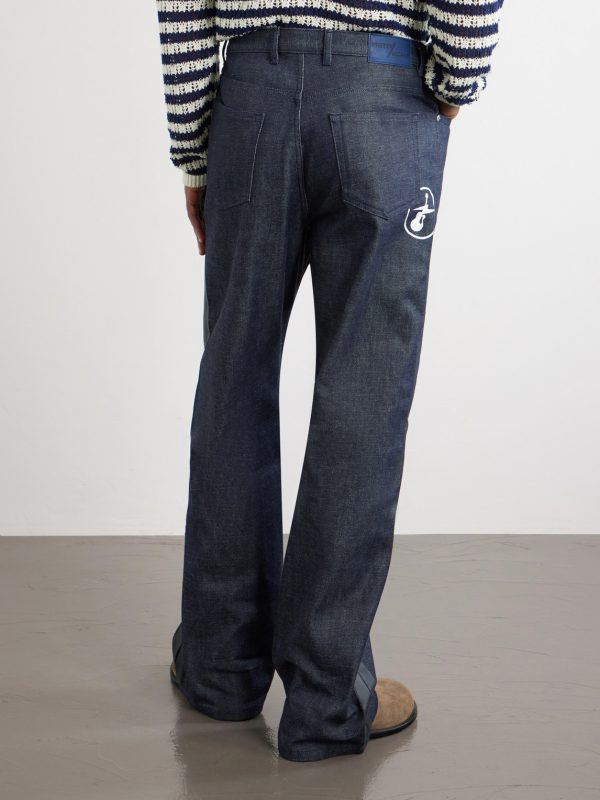 + Fragment Sally Straight-Leg Printed Jeans - BK + Fragment Sally Straight-Leg Printed Jeans - BK