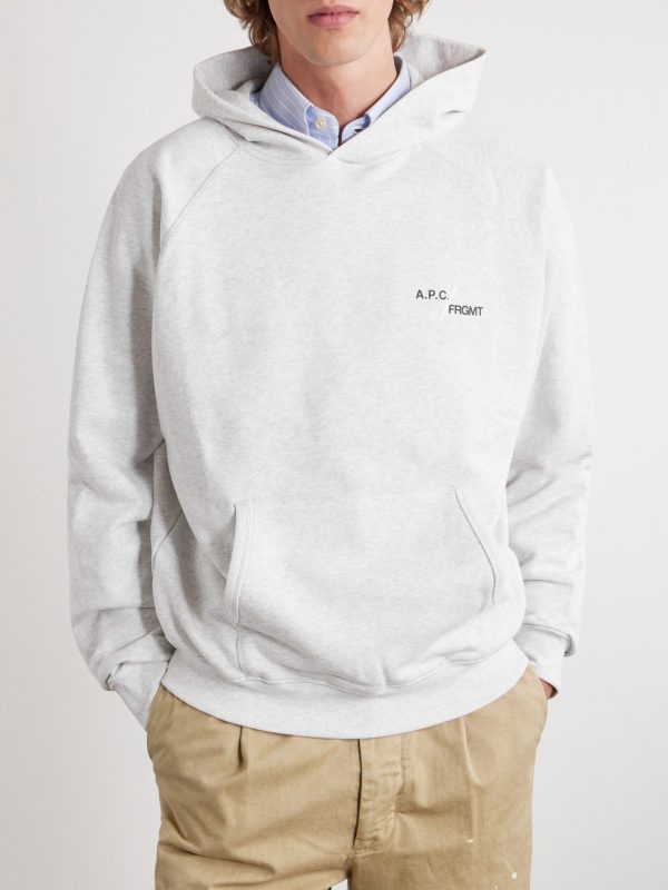 + Fragment Logo-Print Cotton-Jersey Hoodie - FR + Fragment Logo-Print Cotton-Jersey Hoodie - FR