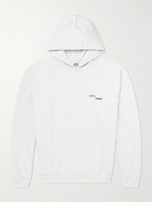 + Fragment Logo-Print Cotton-Jersey Hoodie + Fragment Logo-Print Cotton-Jersey Hoodie