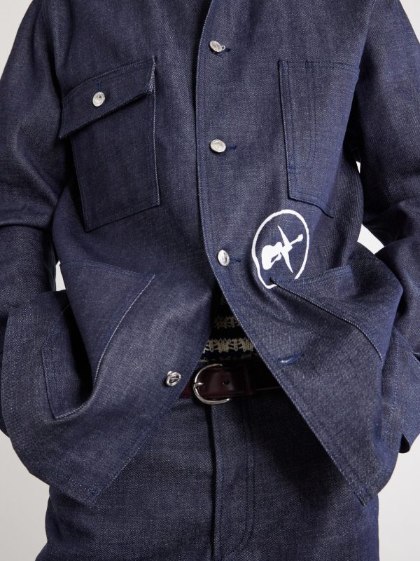 + Fragment Printed Denim Jacket - CU + Fragment Printed Denim Jacket - CU