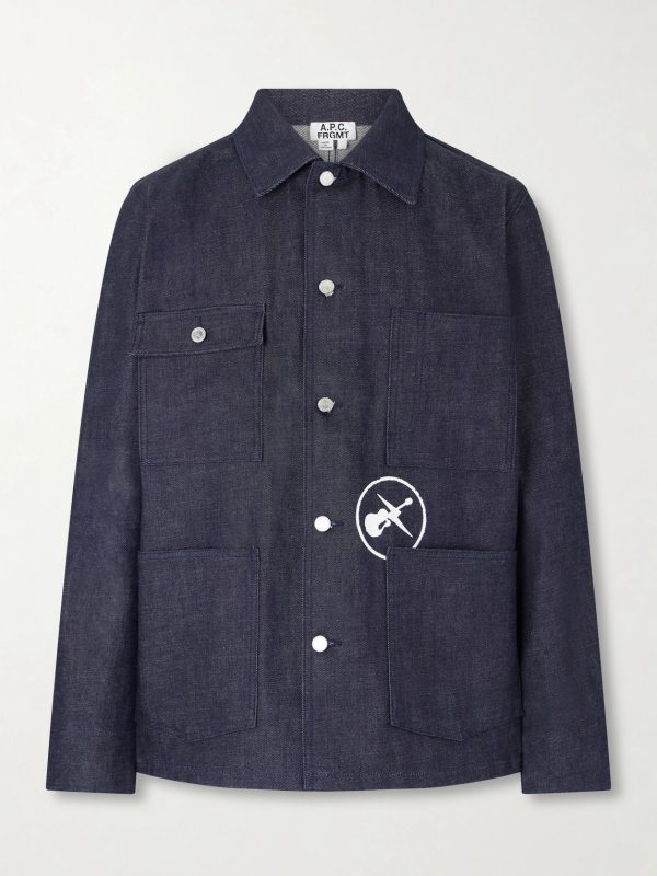 + Fragment Printed Denim Jacket + Fragment Printed Denim Jacket