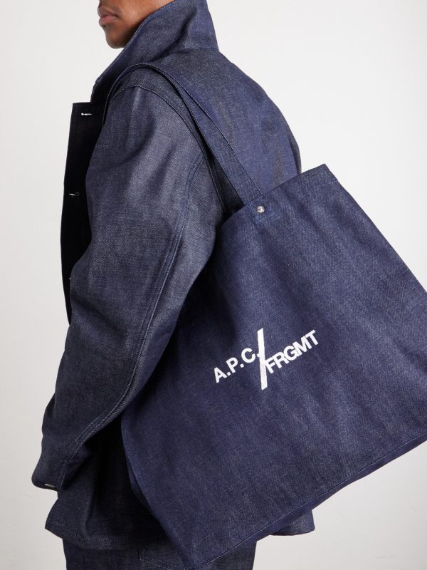 + Fragment Logo-Print Canvas Tote Bag - E2
