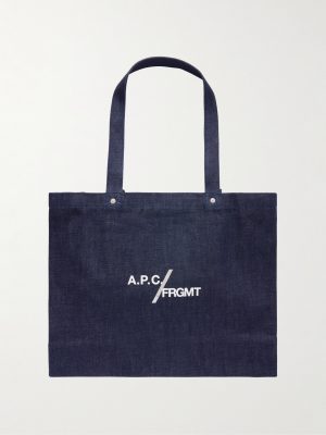 + Fragment Logo-Print Canvas Tote Bag + Fragment Logo-Print Canvas Tote Bag