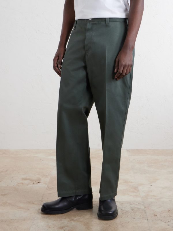 Straight-Leg Twill Trousers - FR Straight-Leg Twill Trousers - FR