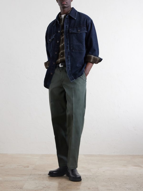 Straight-Leg Twill Trousers - OU Straight-Leg Twill Trousers - OU