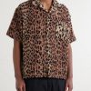 + Hippopotamus Leopard-Print Cotton-Blend Terry Shirt - FR