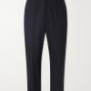 Wide-Leg Twill Trousers Wide-Leg Twill Trousers