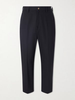 Wide-Leg Twill Trousers Wide-Leg Twill Trousers