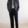 Wide-Leg Twill Trousers - OU Wide-Leg Twill Trousers - OU