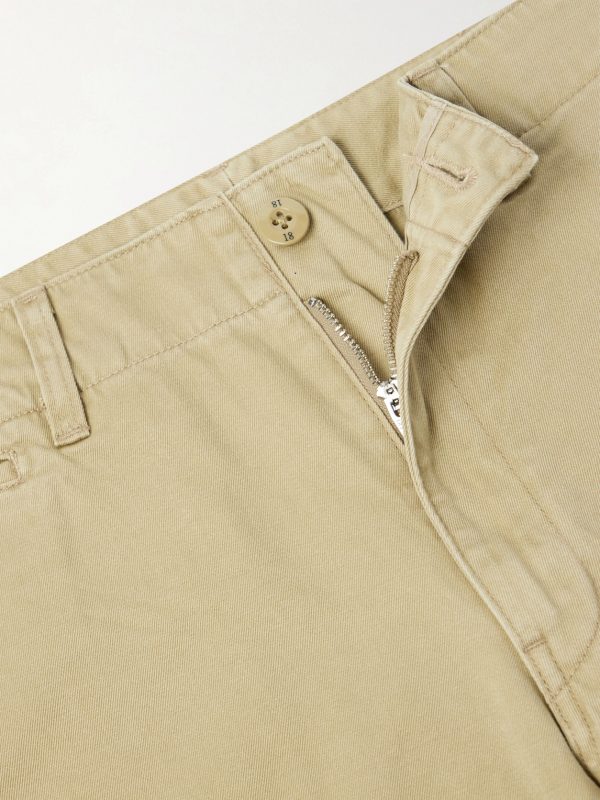 Straight-Leg Cotton Chino Shorts - E1 Straight-Leg Cotton Chino Shorts - E1