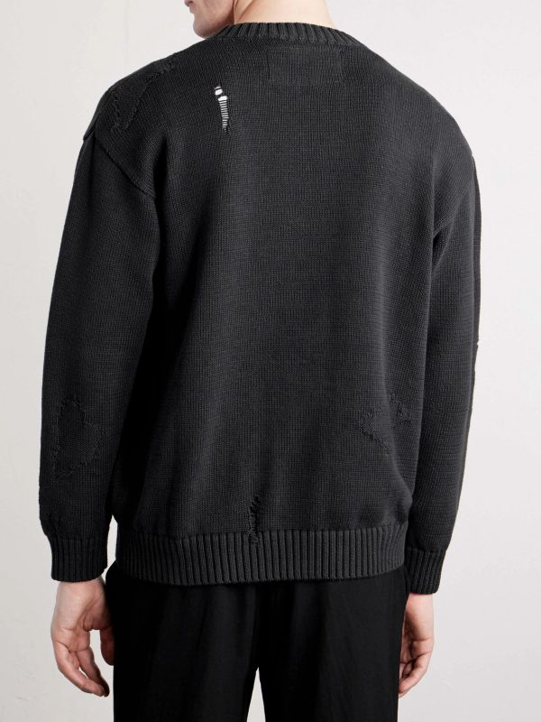Savage Cotton Crewneck Sweater - BK