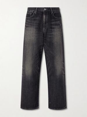 Washed Wide-Leg Jeans Washed Wide-Leg Jeans